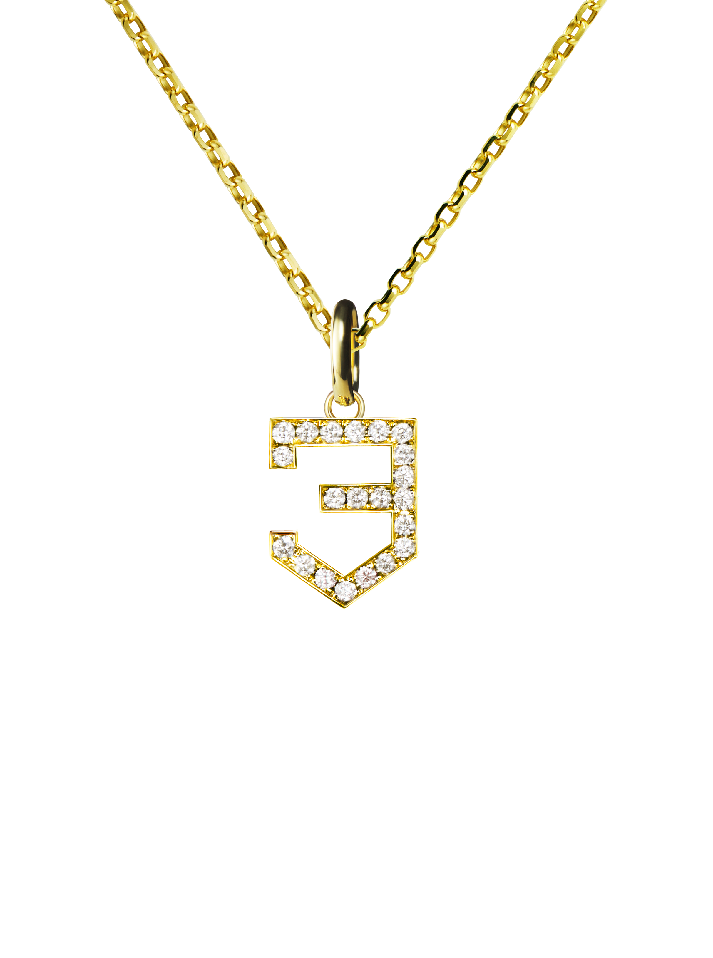 NUMERAL 3 | PENDANT | DIAMOND